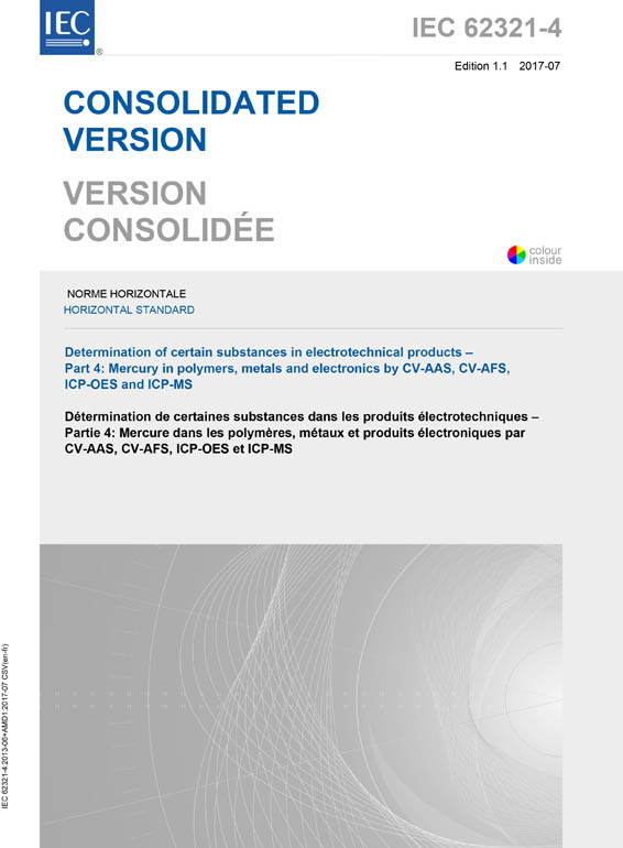 Cover IEC 62321-4:2013+AMD1:2017 CSV (Consolidated Version)